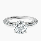 14kt White Gold Atria Secret Double Halo Lab Diamond Ring front image