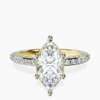18kt Yellow Gold Adele Secret Double Halo Lab Diamond Ring front image