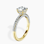 2.82 ct. round Adele Engagement Ring in 10kt yellow gold standing product image one