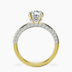 2.82 ct. round Adele Engagement Ring in 10kt yellow gold side right image one