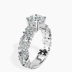 2.82 ct. round Skylar Ring in 18kt white gold standing product image one