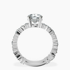 2.82 ct. round Skylar Ring in 18kt white gold side right image one