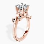 2.82 ct. round Rosé Ring in 10kt rose gold standing product image one