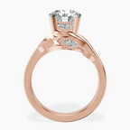 2.82 ct. round Rosé Ring in 10kt rose gold side right image one