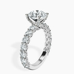 2.82 ct. round Genelia Ring in 10kt white gold standing product image one