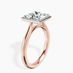 2.80 ct. princess Harriet Ring in 18kt rose gold standing product image one