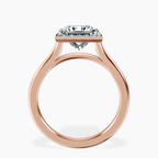 2.80 ct. princess Harriet Ring in 18kt rose gold side right image one