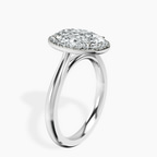 2.99 ct. oval Harriet Ring in 14kt white gold standing product image one