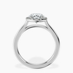 2.99 ct. oval Harriet Ring in 14kt white gold side right image one