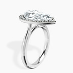 Platinum Harriet Halo 2mm Lab Diamond Ring standing product image one