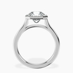 Platinum Harriet Halo 2mm Lab Diamond Ring side right image one