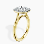 14kt Yellow Gold Harriet Halo 2mm Lab Diamond Ring standing product image one