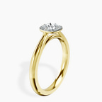 14kt Yellow Gold Harriet Halo 2mm Lab Diamond Ring standing product image one