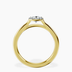 14kt Yellow Gold Harriet Halo 2mm Lab Diamond Ring side right image one