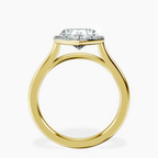 14kt Yellow Gold Harriet Halo 2mm Lab Diamond Ring side right image one