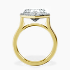 14kt Yellow Gold Harriet Halo 2mm Lab Diamond Ring side right image one