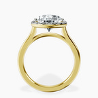 14kt Yellow Gold Harriet Halo 2mm Lab Diamond Ring side right image one