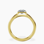 14kt Yellow Gold Harriet Halo 2mm Lab Diamond Ring side right image one