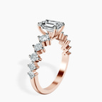 1.38 ct. emerald Edna Ring in 14kt rose gold standing product image one