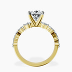 18kt Yellow Gold Edna Side Stone Lab Diamond Ring side right image one