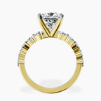 18kt Yellow Gold Edna Side Stone Lab Diamond Ring side right image one