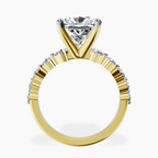 18kt Yellow Gold Edna Side Stone Lab Diamond Ring side right image one