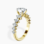 1.29 ct. heart Edna Ring in 18kt yellow gold standing product image one