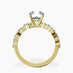 9ct Yellow Gold Edna Side Stone Lab Diamond Ring side right image one