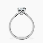 Platinum Erica Swan Split Shank Lab Diamond Ring side right image one