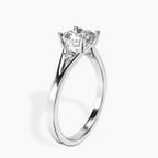 Platinum Erica Swan Split Shank Lab Diamond Ring standing product image one