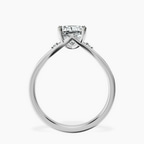 Platinum Erica Swan Split Shank Lab Diamond Ring side right image one