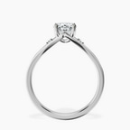 Platinum Erica Swan Split Shank Lab Diamond Ring side right image one