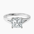 Platinum Erica Swan Split Shank Lab Diamond Ring front image