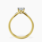 2.99 ct. oval Erica Swan Ring in 14kt yellow gold side right image one