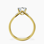 18kt Yellow Gold Erica Swan Split Shank Lab Diamond Ring side right image one