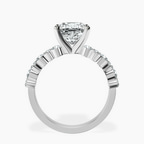Platinum Dorothea Side Stone Lab Diamond Ring side right image one