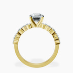 18kt Yellow Gold Dorothea Side Stone Lab Diamond Ring side right image one