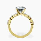 14kt Yellow Gold Dorothea Side Stone Lab Diamond Ring side right image one