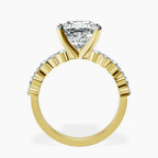 18kt Yellow Gold Dorothea Side Stone Lab Diamond Ring side right image one