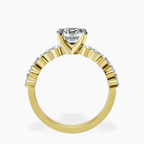 18ct Yellow Gold Dorothea Side Stone Lab Diamond Ring side right image one