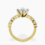 18kt Yellow Gold Dorothea Side Stone Lab Diamond Ring side right image one