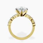18kt Yellow Gold Dorothea Side Stone Lab Diamond Ring side right image one