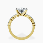 10kt Yellow Gold Dorothea Side Stone Lab Diamond Ring side right image one
