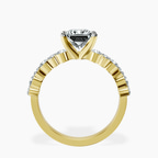 14kt Yellow Gold Dorothea Side Stone Lab Diamond Ring side right image one