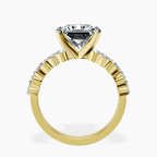 18kt Yellow Gold Dorothea Side Stone Lab Diamond Ring side right image one