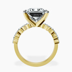 18kt Yellow Gold Dorothea Side Stone Lab Diamond Ring side right image one
