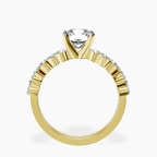 18kt Yellow Gold Dorothea Side Stone Lab Diamond Ring side right image one