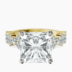 18kt Yellow Gold Dorothea Side Stone Lab Diamond Ring front image