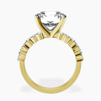 18kt Yellow Gold Dorothea Side Stone Lab Diamond Ring side right image one