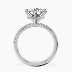 Platinum Eloa Secret Halo Lab Diamond Ring side right image one